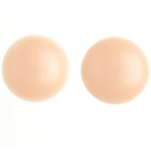 (PACK OF 10) Seamless Nude Silicone Reusable Nipple Covers (Beige)